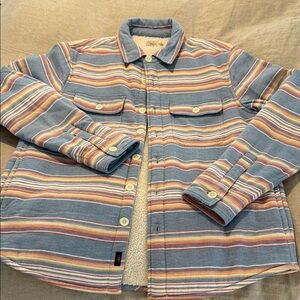 🌅Faherty organic cotton Striped Jacket/NWOT